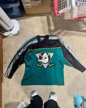 Vintage Starter 90s Anaheim Mighty Ducks Alternate Western Conference Jersey XL